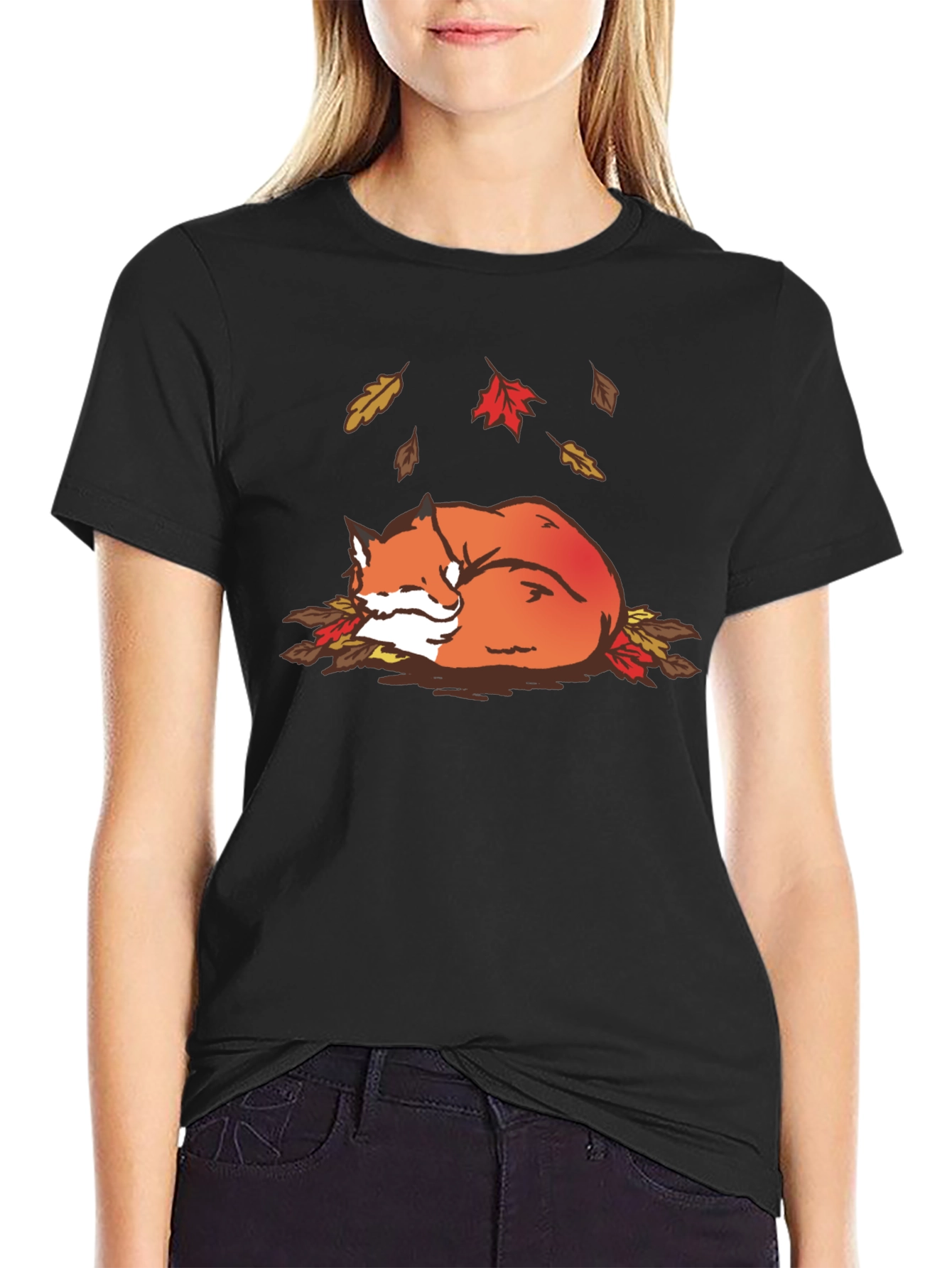 Autumn Fox Graphic Tee - Cozy Fall Vibes