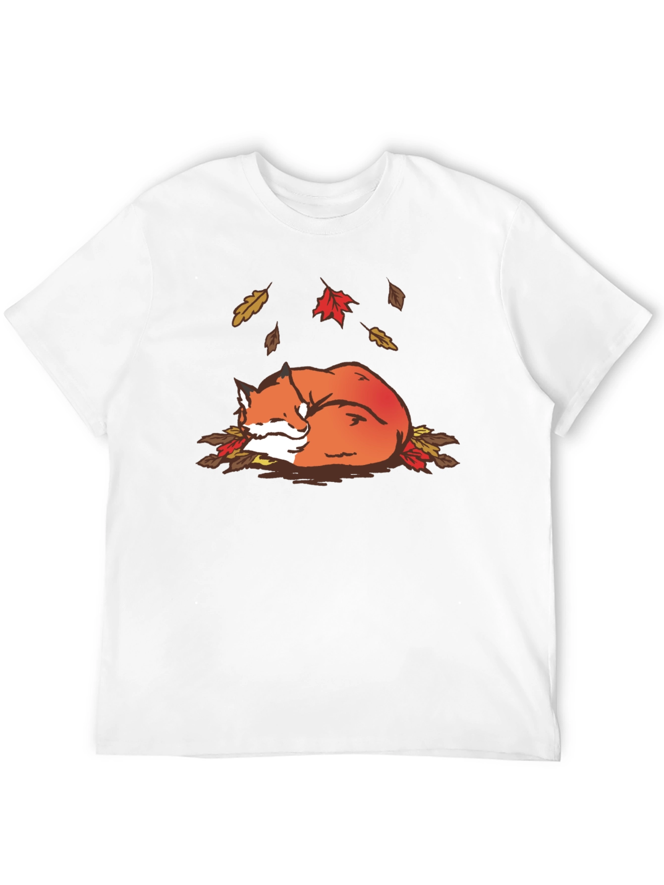 Autumn Fox Graphic Tee - Cozy Fall Vibes