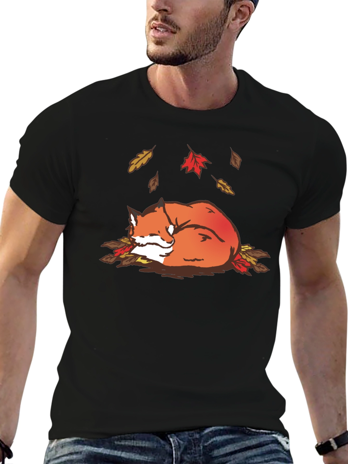 Autumn Fox Graphic Tee - Cozy Fall Vibes