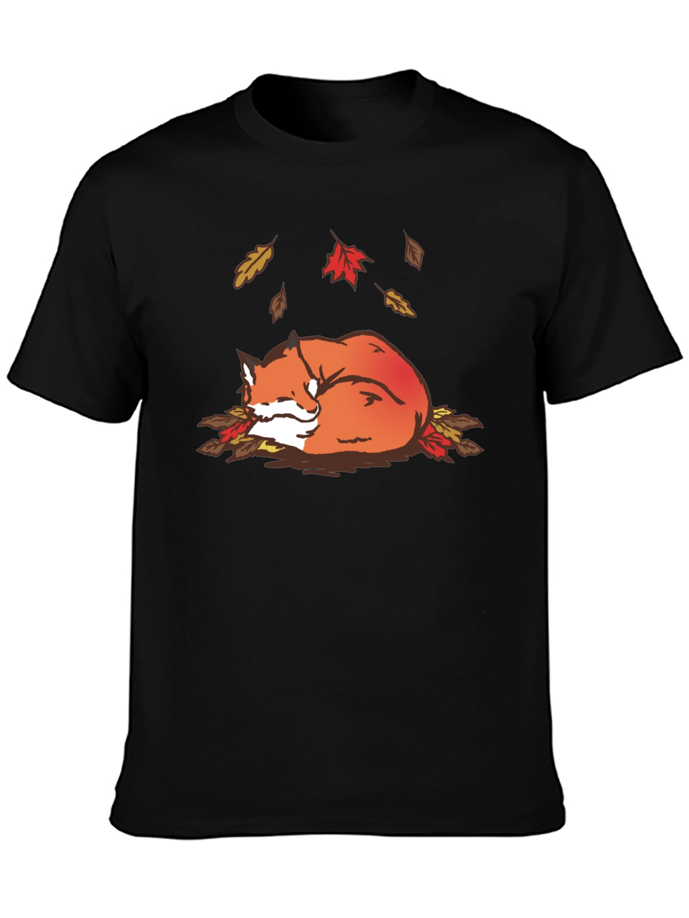 Autumn Fox Graphic Tee - Cozy Fall Vibes