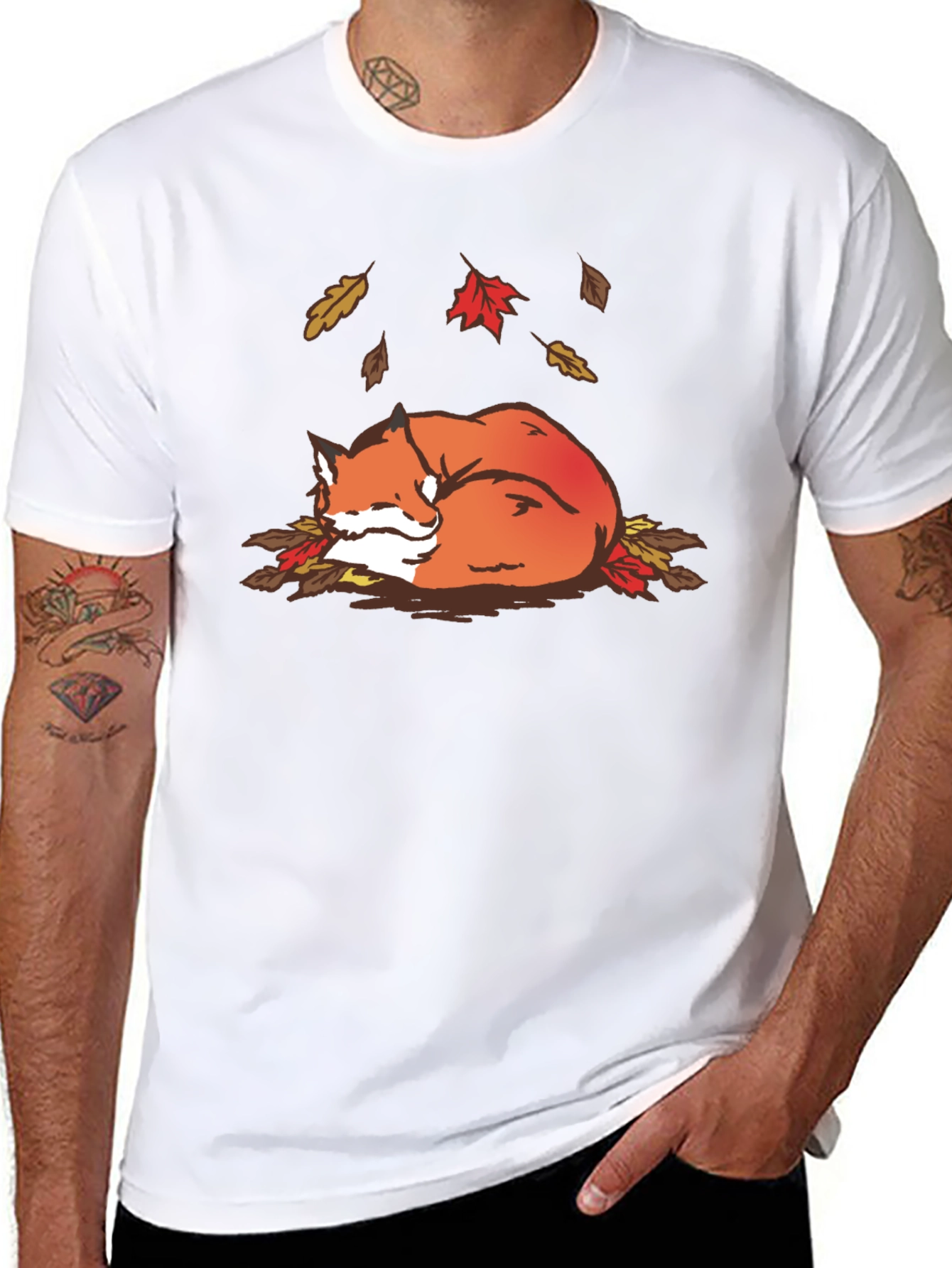 Autumn Fox Graphic Tee - Cozy Fall Vibes