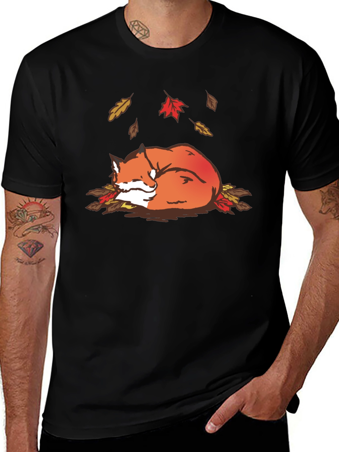 Autumn Fox Graphic Tee - Cozy Fall Vibes