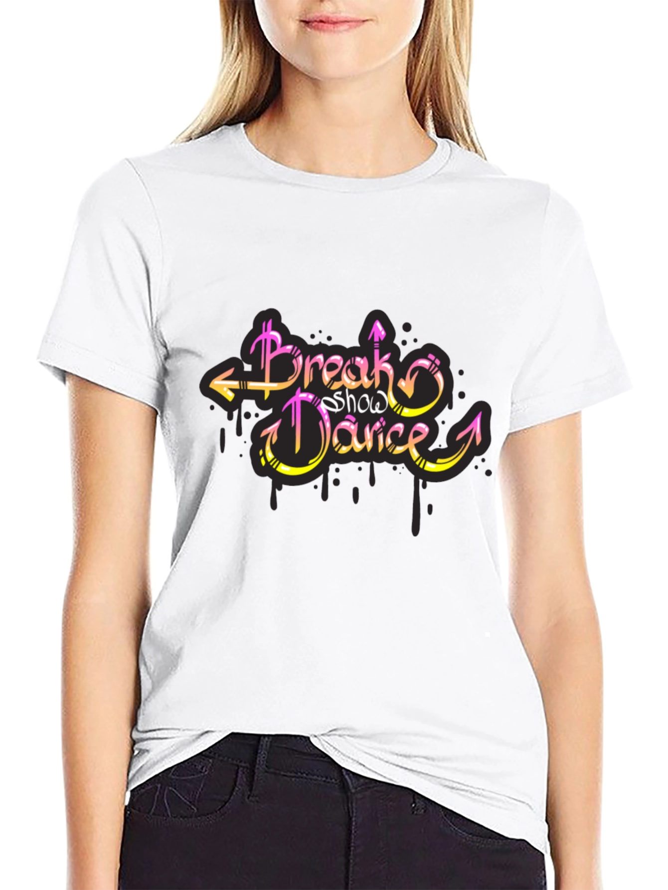 Break Show Dance Graphic Tee - Stylish Cotton T-Shirt