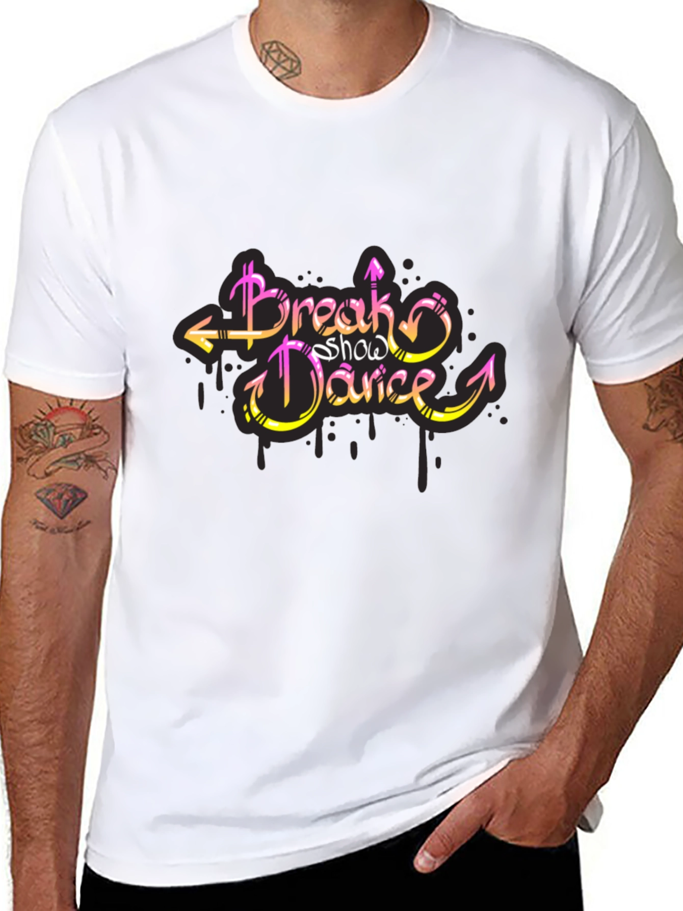 Break Show Dance Graphic Tee - Stylish Cotton T-Shirt