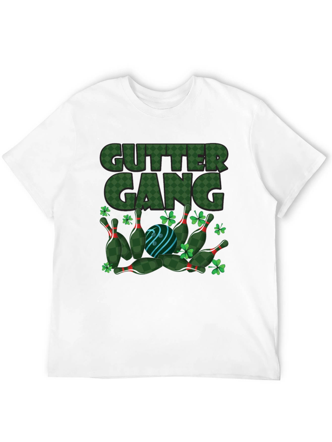 Gutter Gang St. Patricks Day Bowling T-Shirt