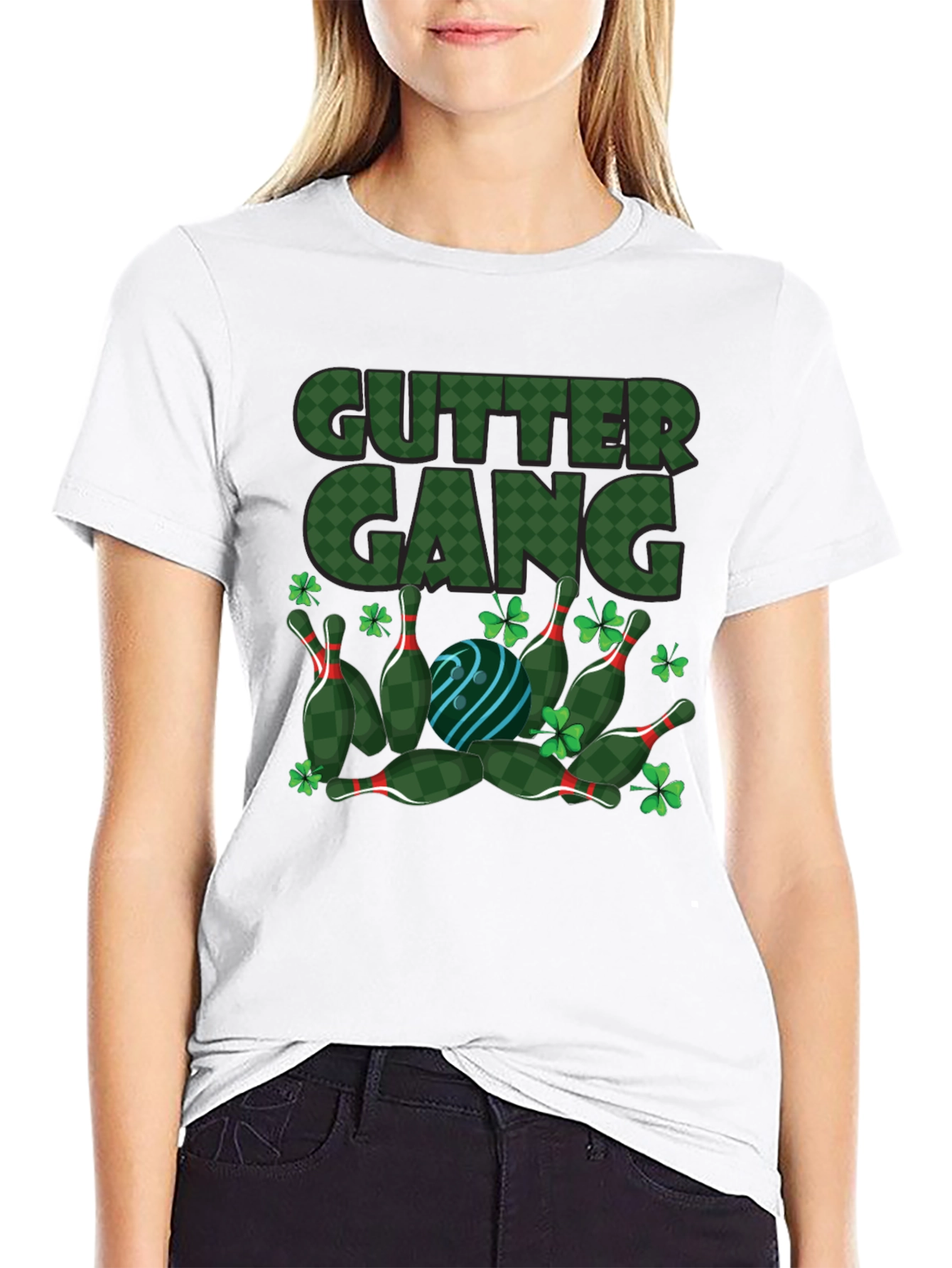 Gutter Gang St. Patricks Day Bowling T-Shirt