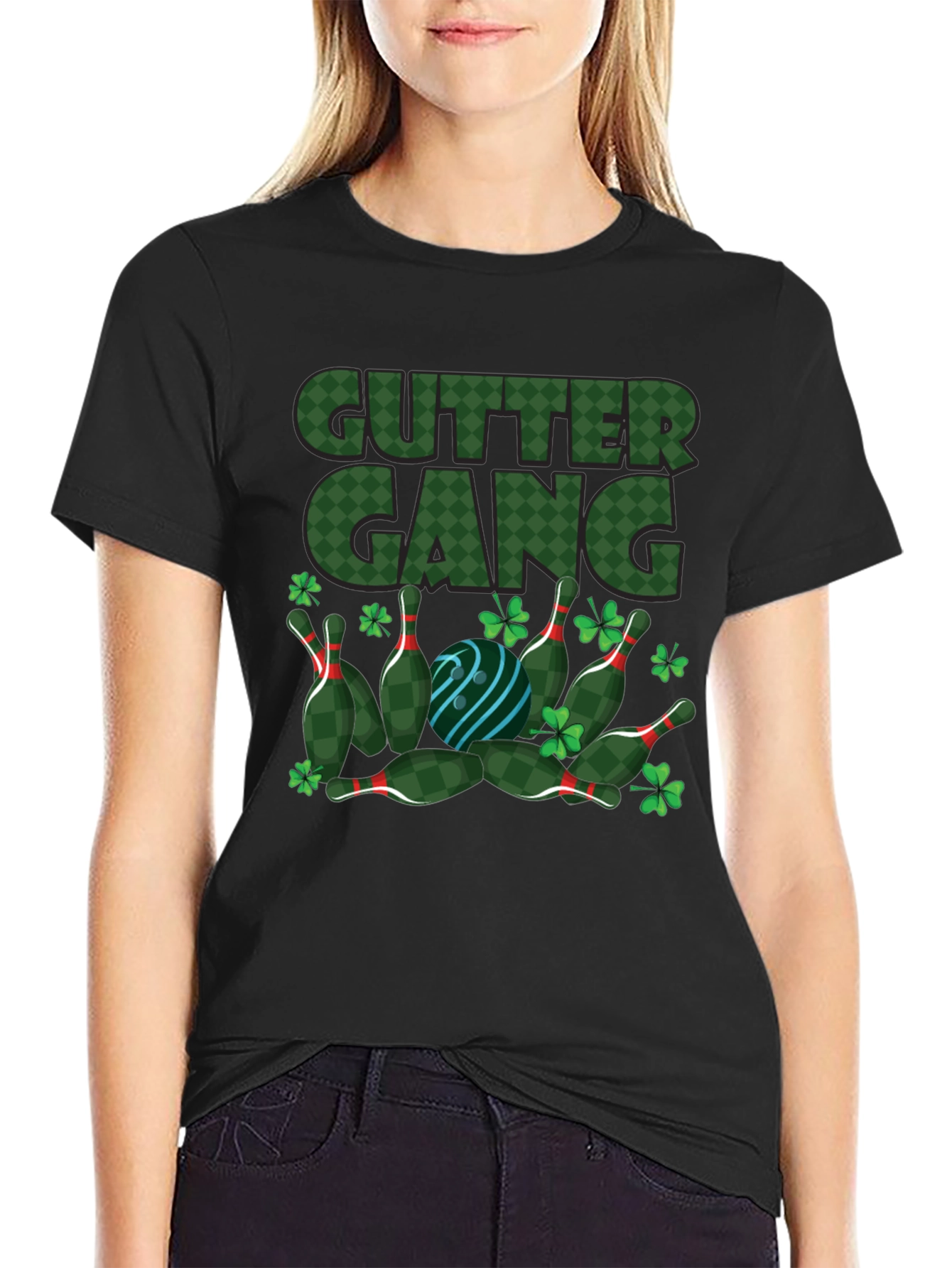 Gutter Gang St. Patricks Day Bowling T-Shirt