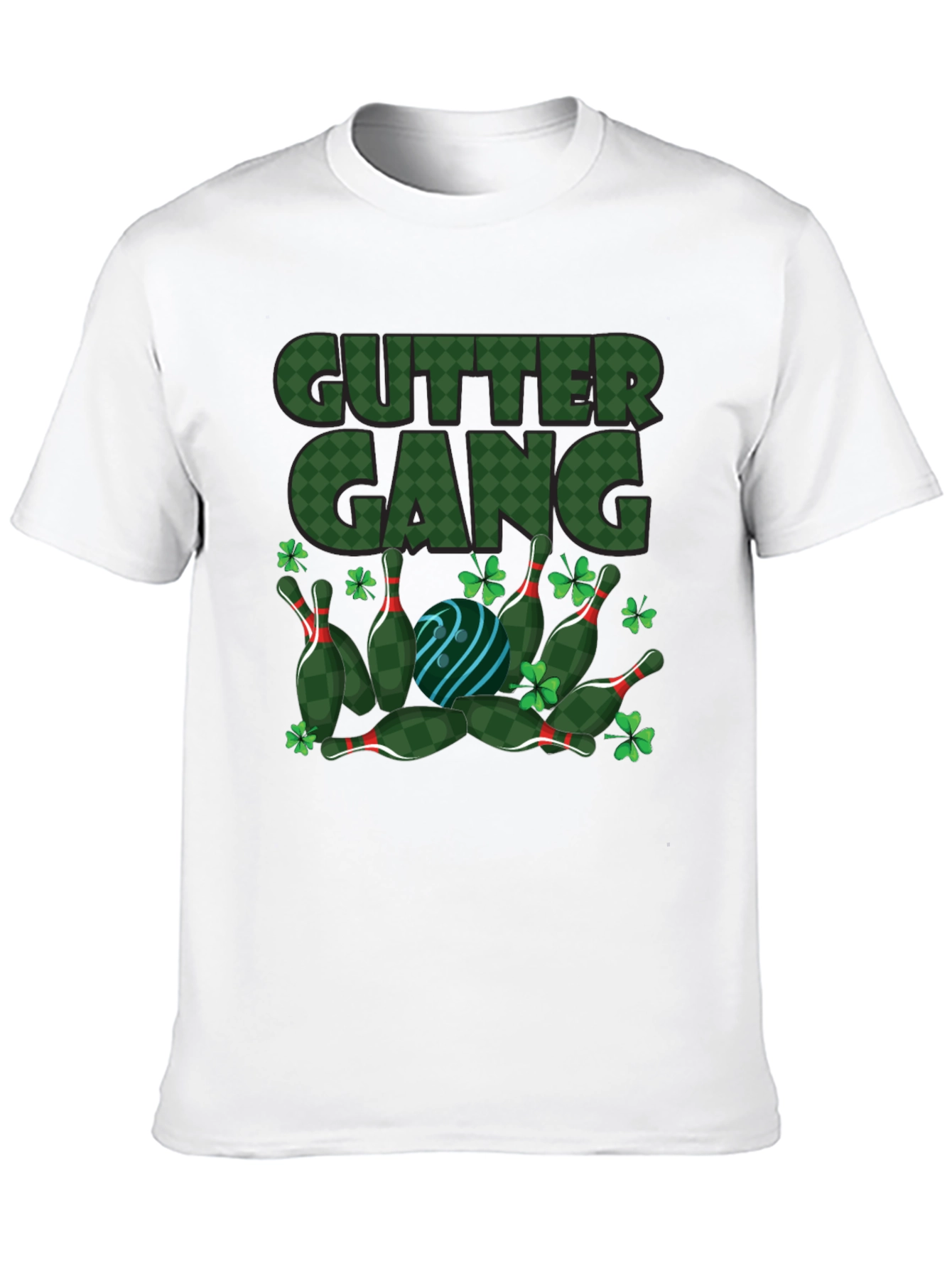 Gutter Gang St. Patricks Day Bowling T-Shirt