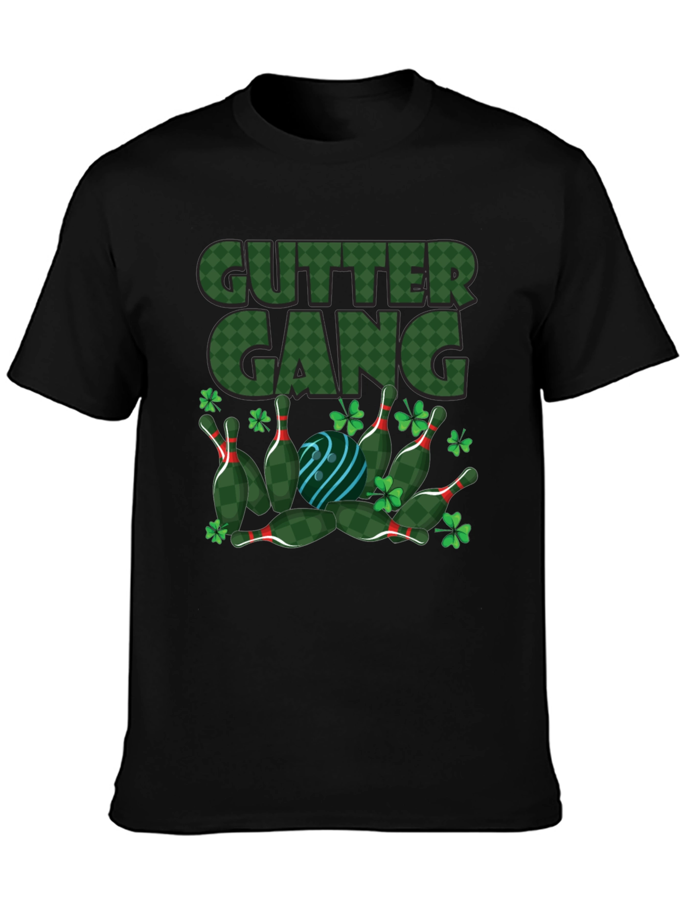 Gutter Gang St. Patricks Day Bowling T-Shirt