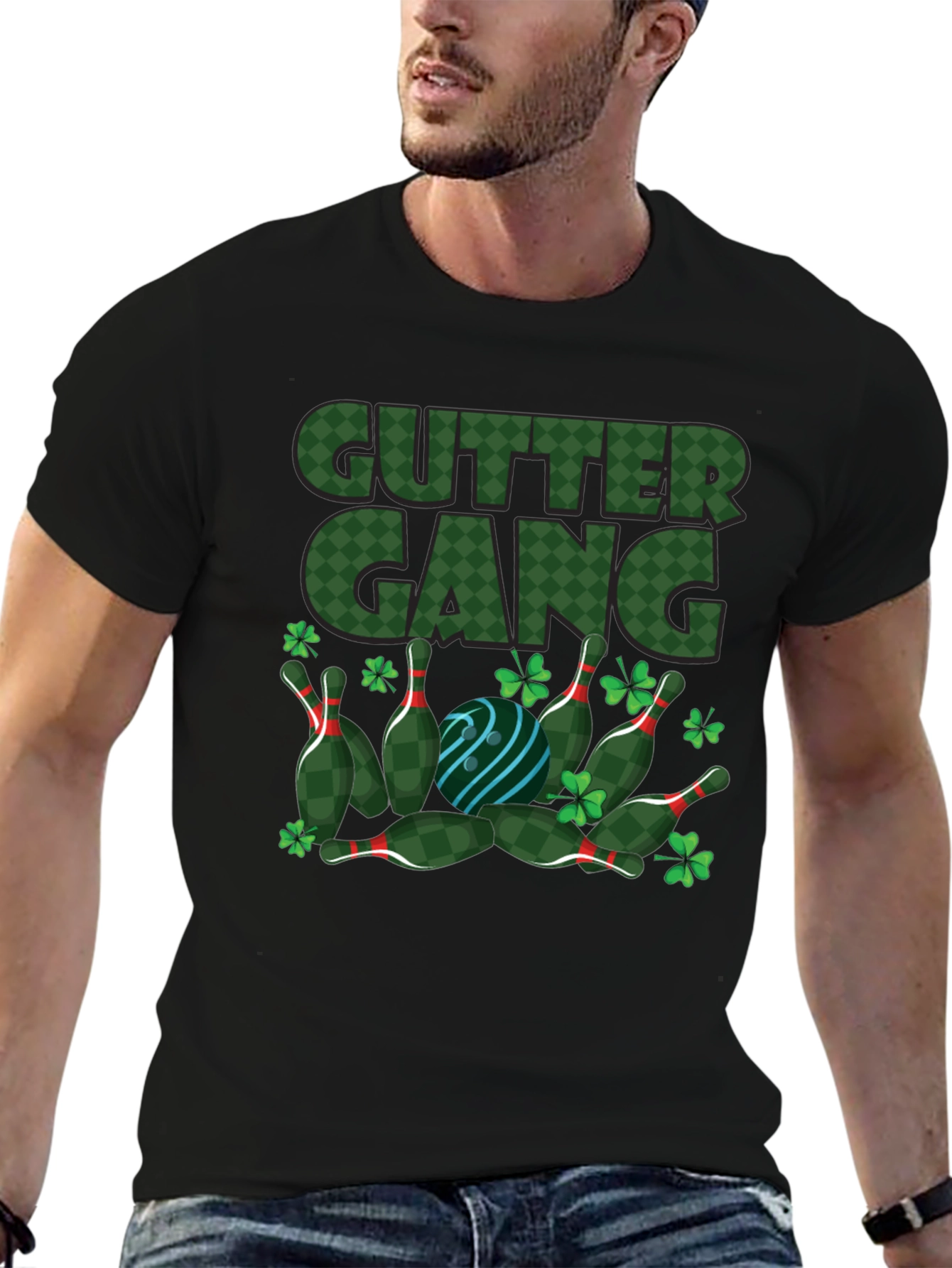 Gutter Gang St. Patricks Day Bowling T-Shirt