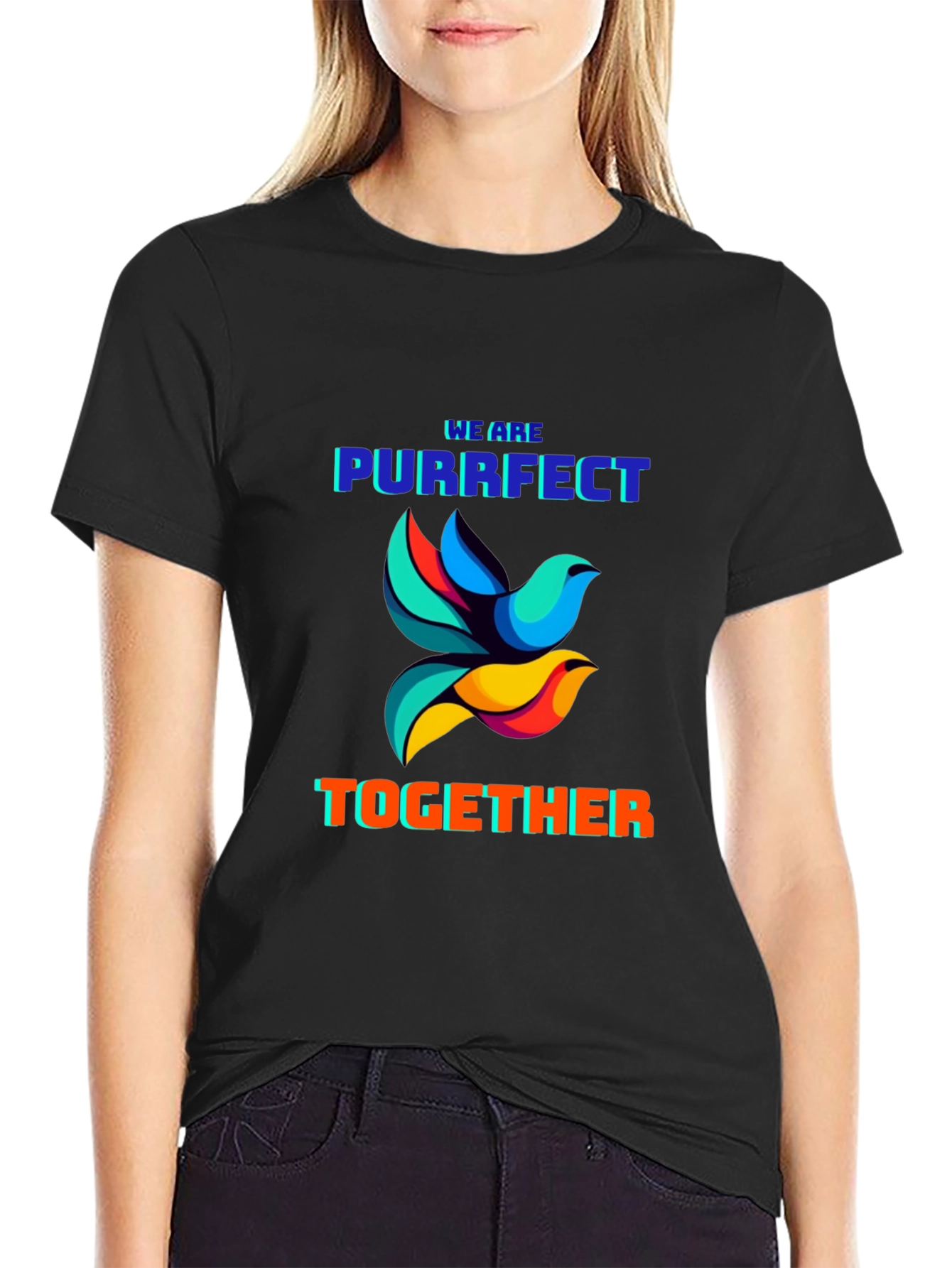 Purrfect Together Graphic T-Shirt