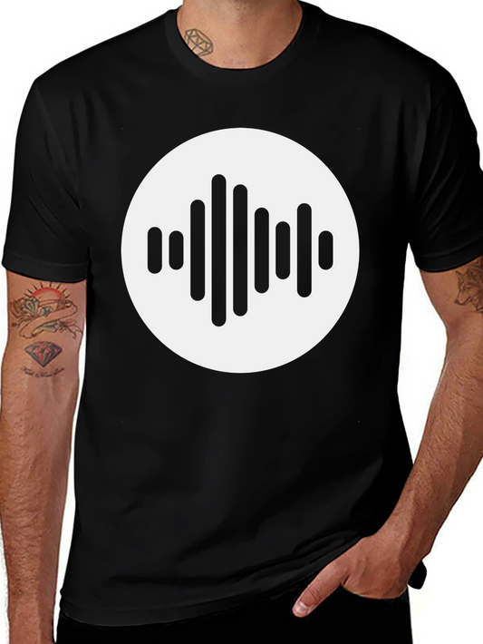 Soundwave Graphic Tee - Modern Black T-Shirt