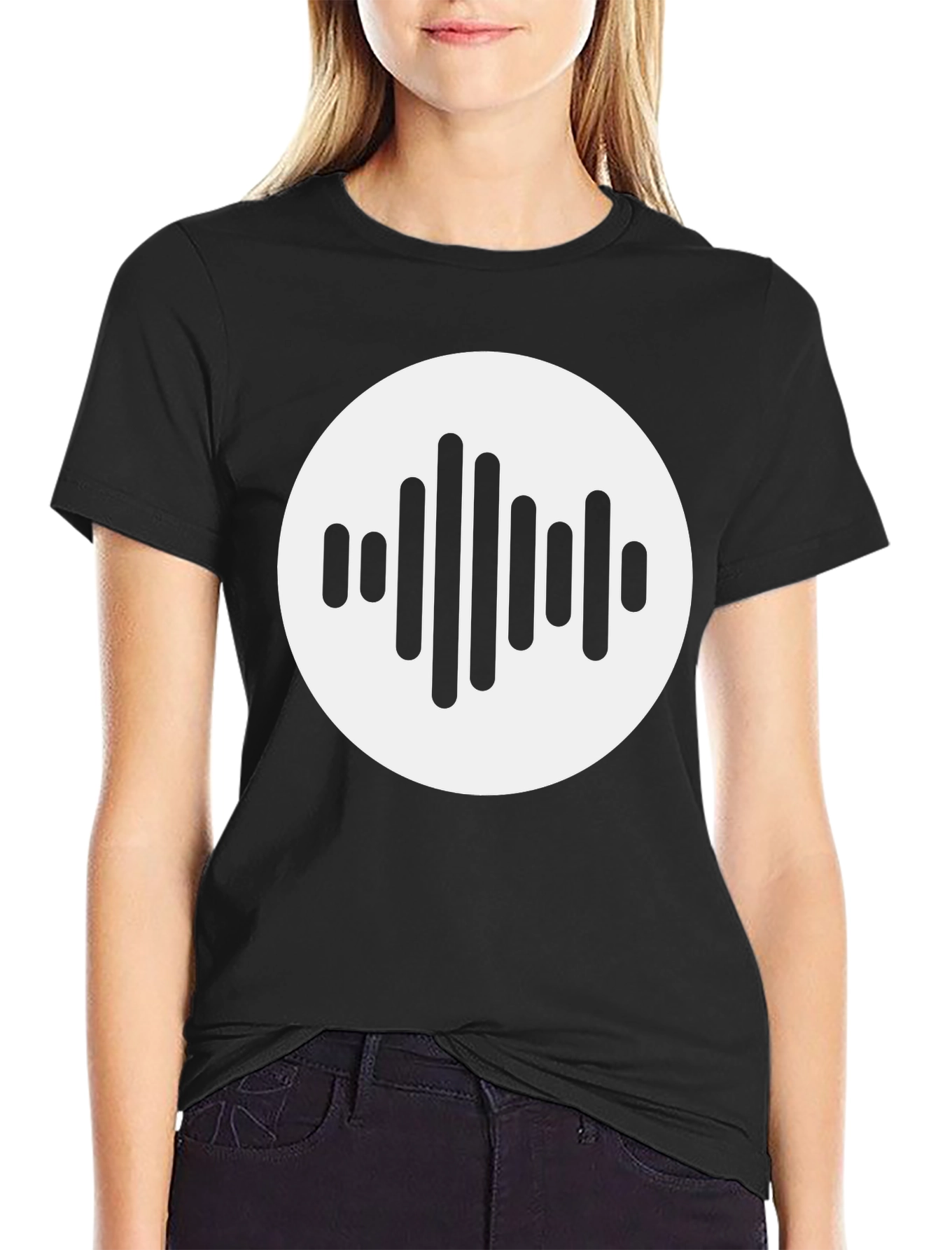 Soundwave Graphic Tee - Modern Black T-Shirt