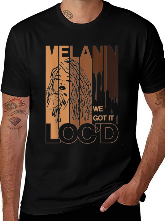 Melanin Locd T-Shirt - Stylish Black Pride Tee