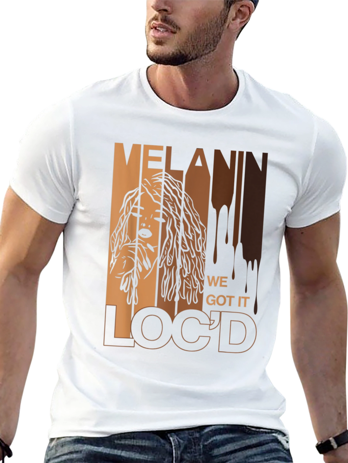 Melanin Locd T-Shirt - Stylish Black Pride Tee