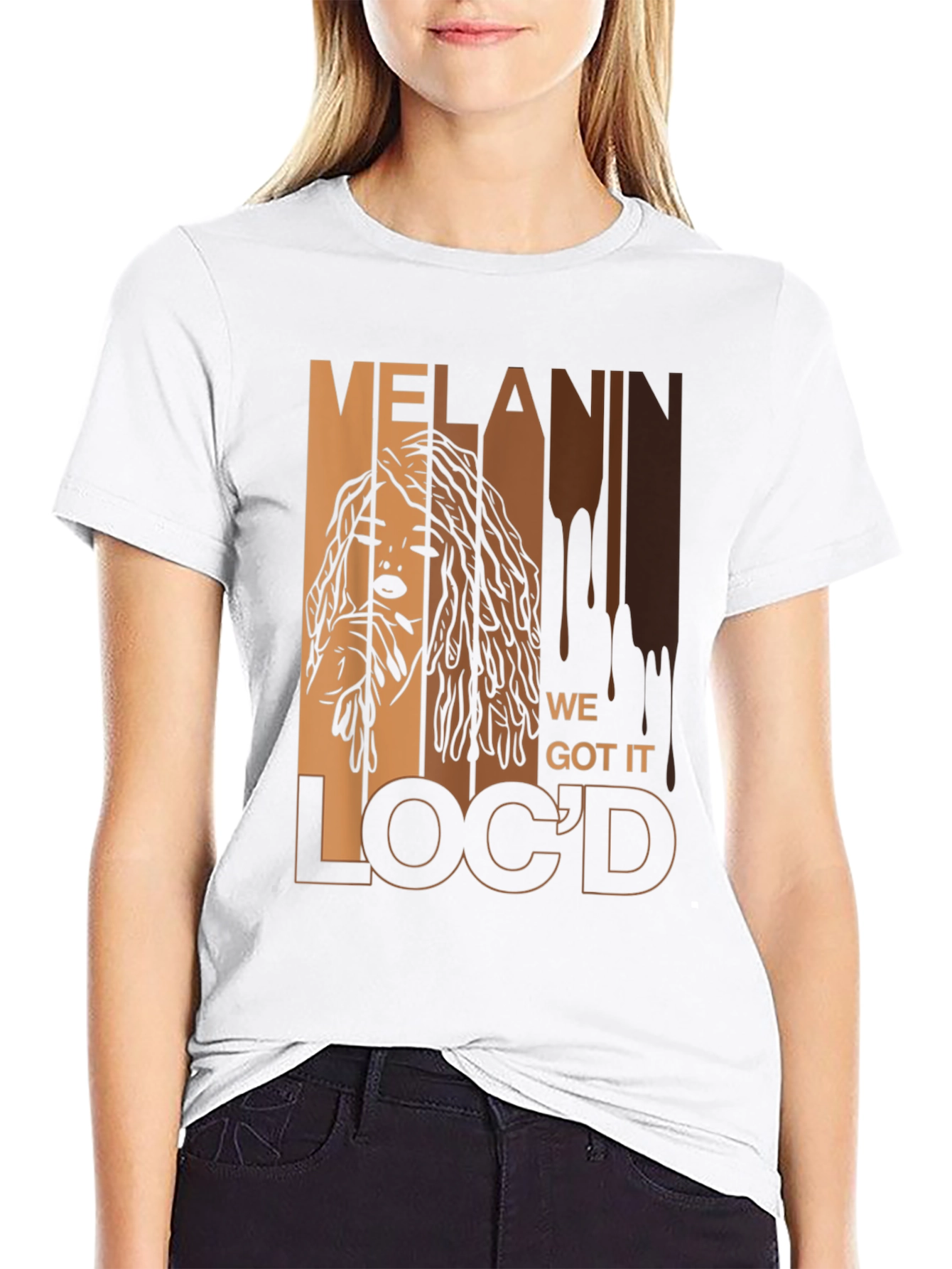 Melanin Locd T-Shirt - Stylish Black Pride Tee