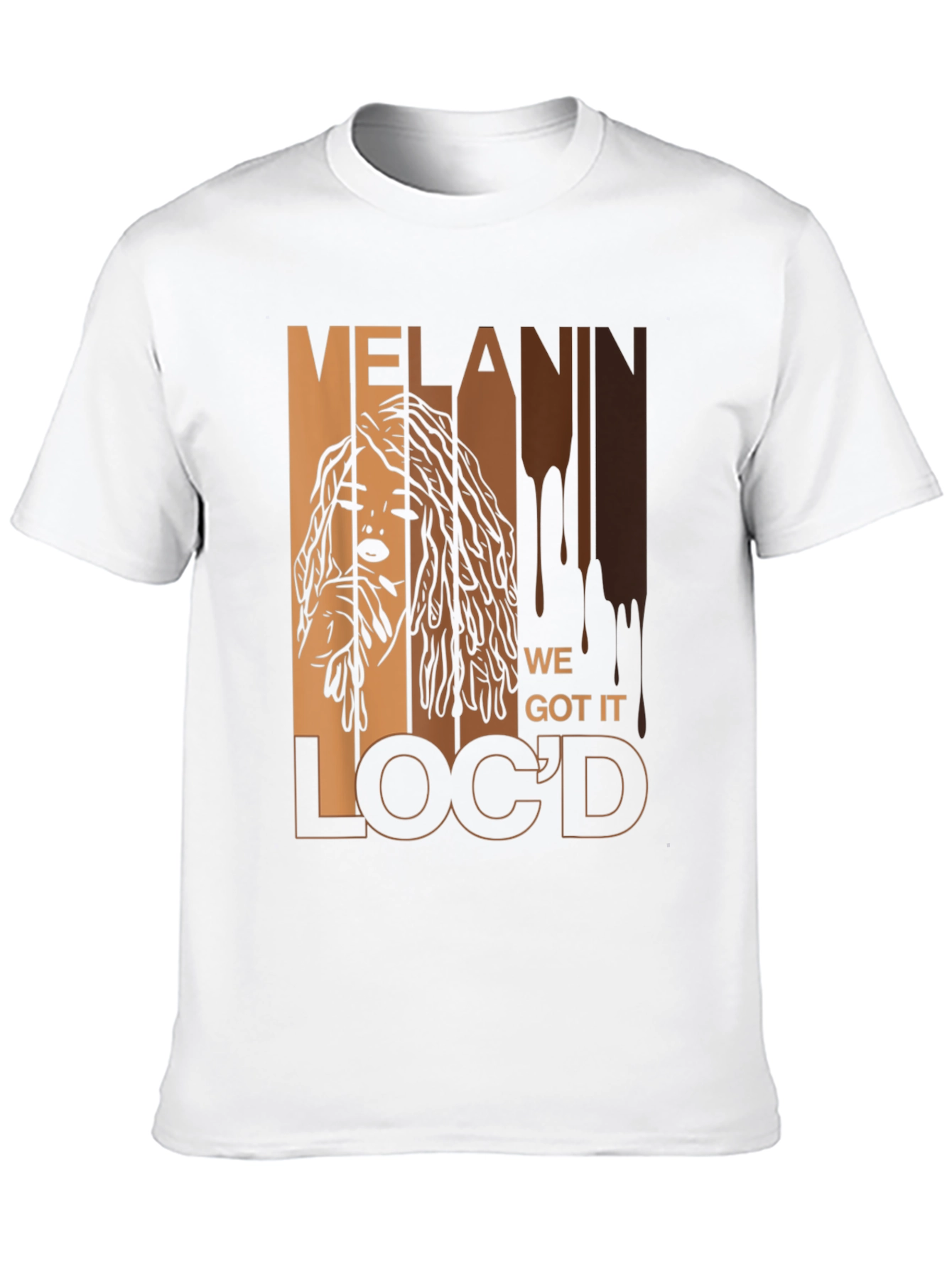 Melanin Locd T-Shirt - Stylish Black Pride Tee