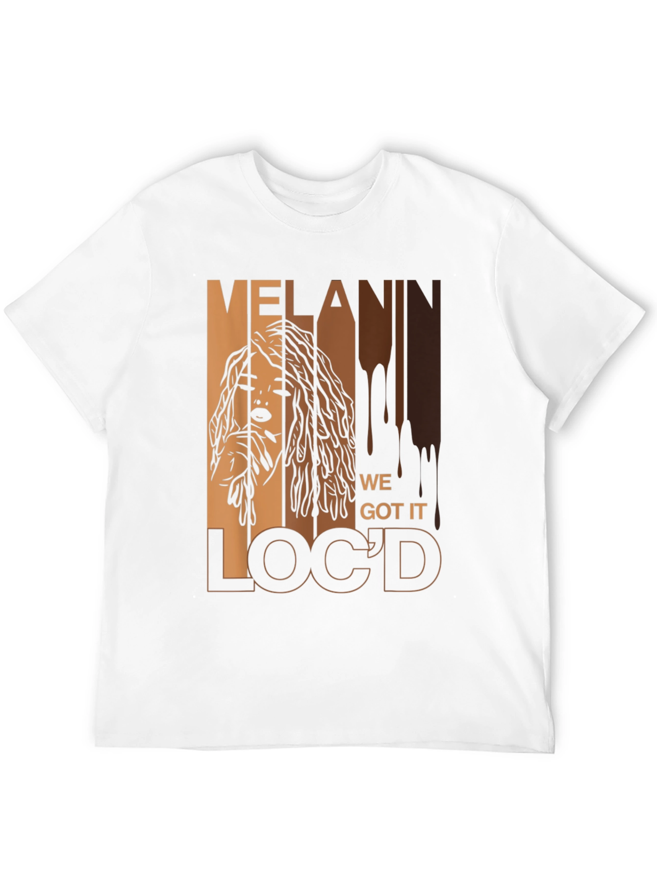 Melanin Locd T-Shirt - Stylish Black Pride Tee