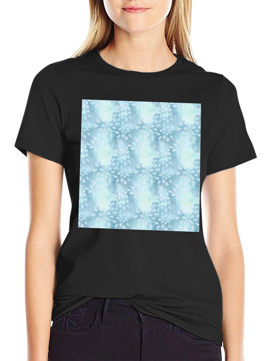 Blue Floral Pattern Tee