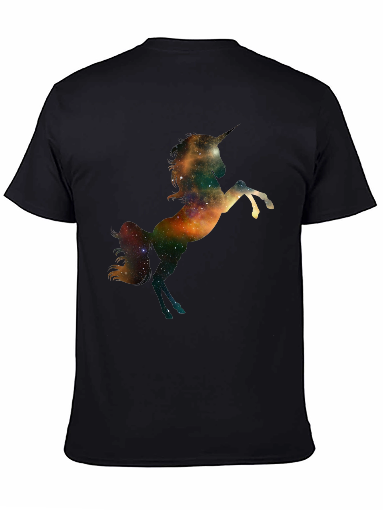 Galaxy Unicorn Black T-Shirt