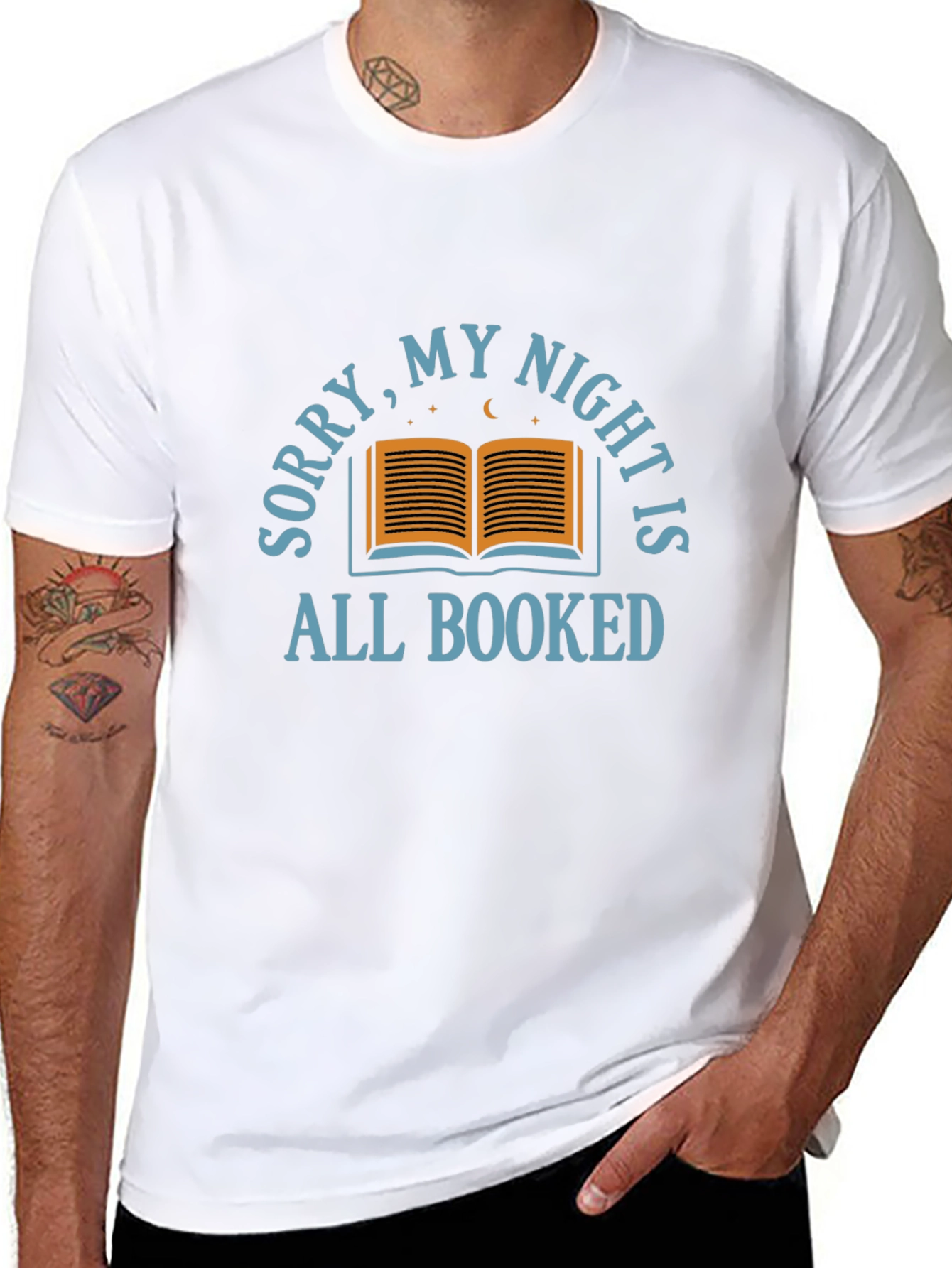 Booked Night T-Shirt - Reading Lover Tee