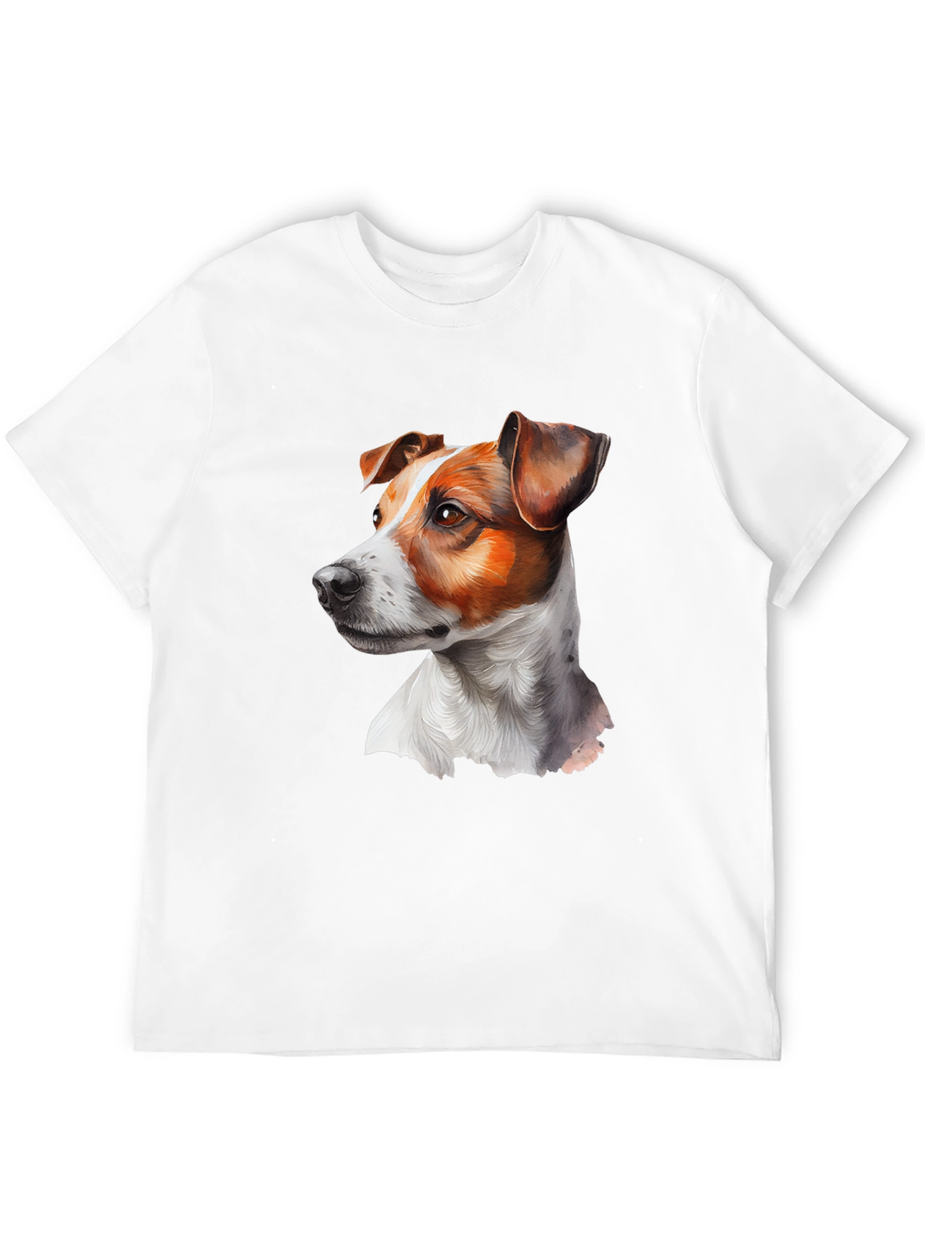 Dog Portrait Graphic Tee - Black