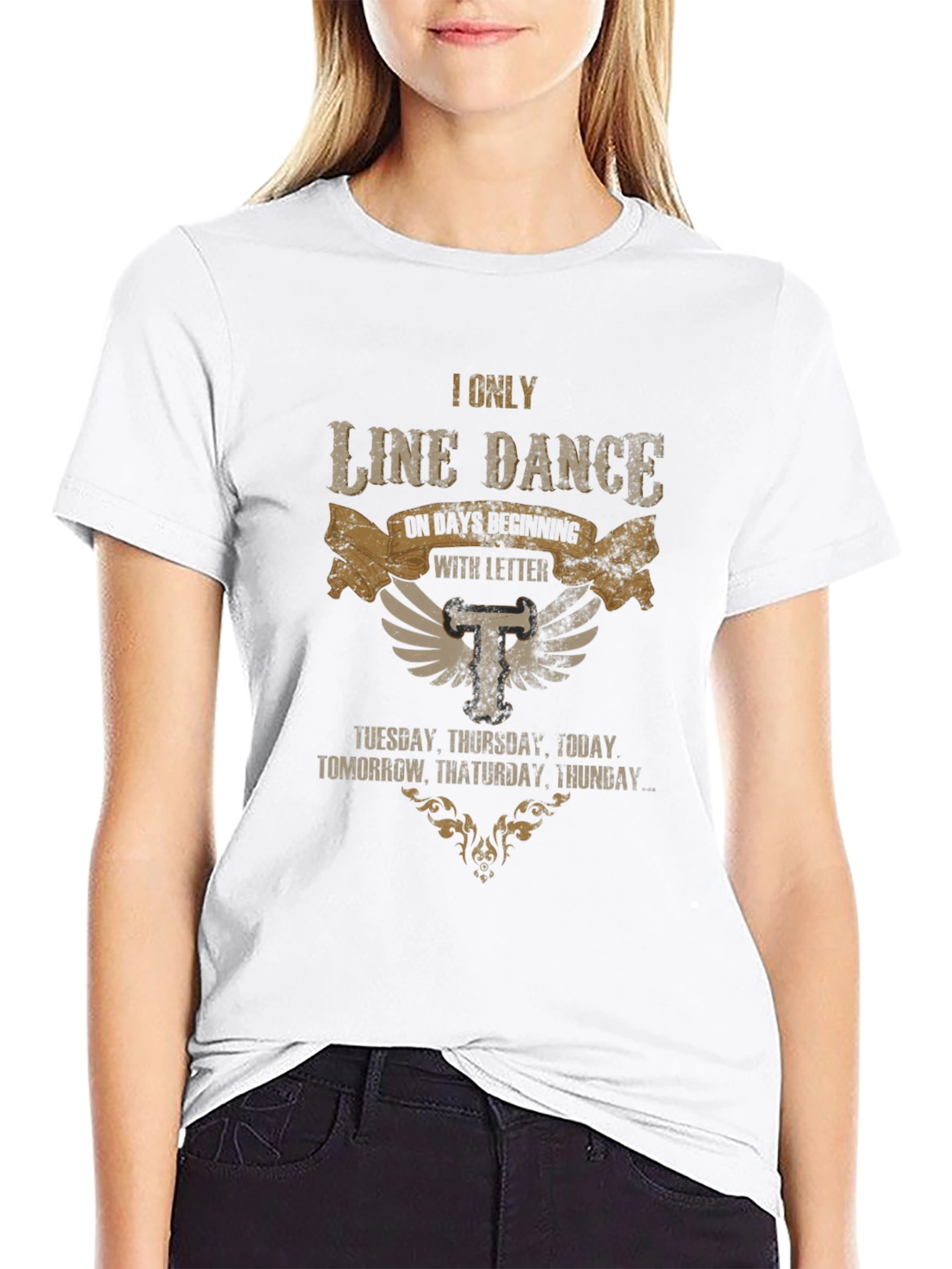Line Dance T-Shirt - Days Starting with T