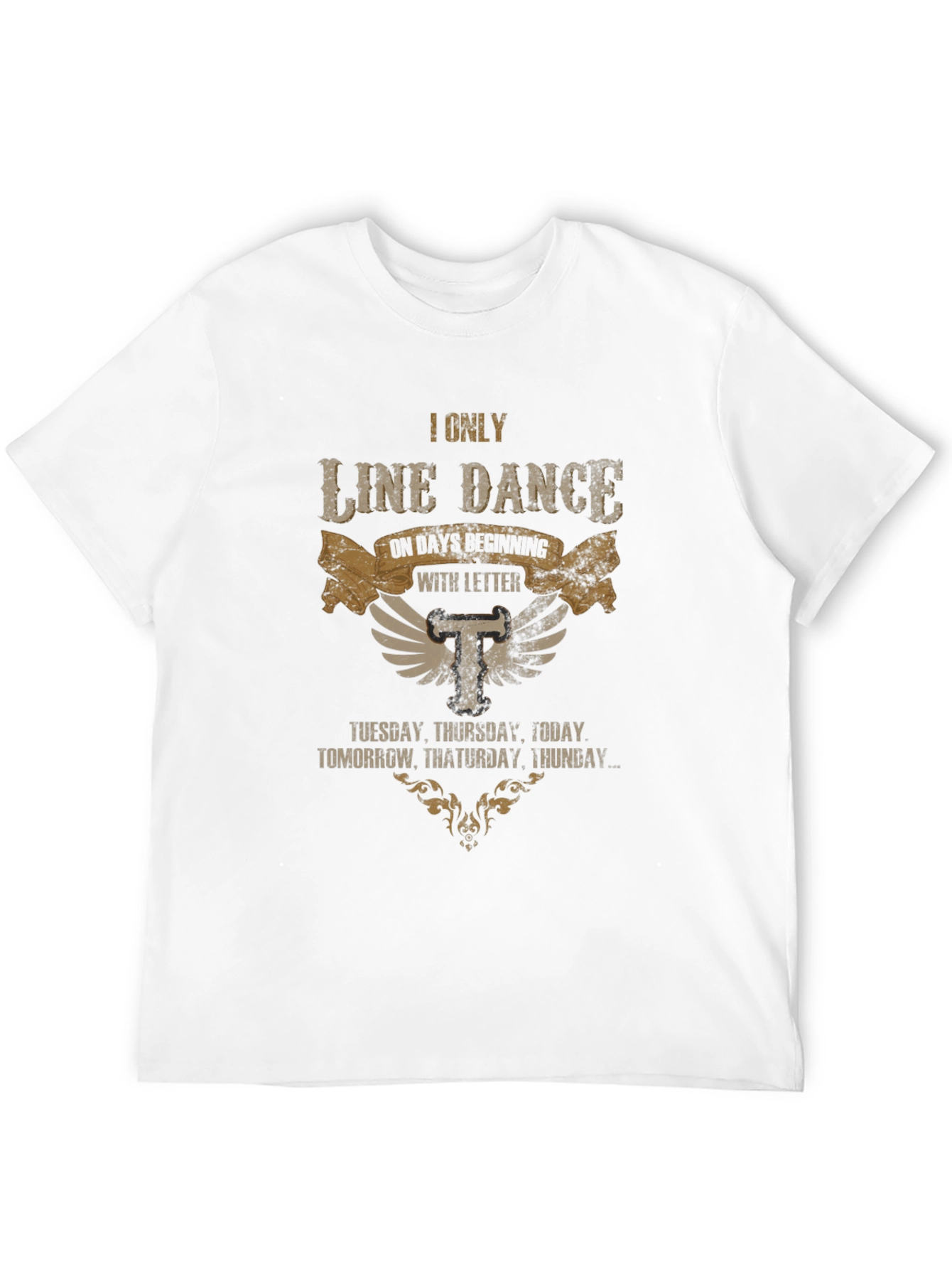 Line Dance T-Shirt - Days Starting with T