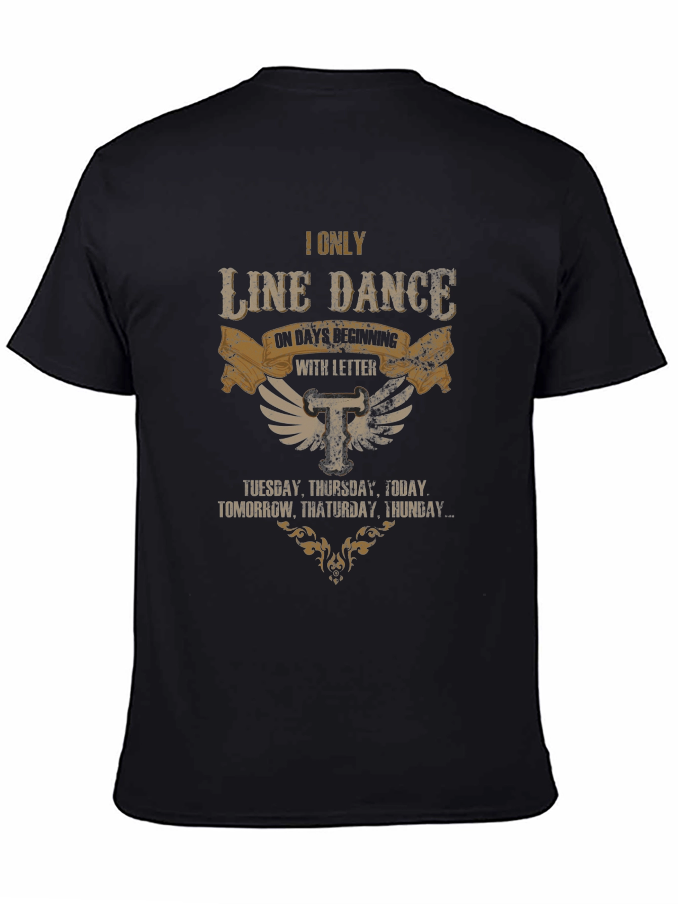 Line Dance T-Shirt - Days Starting with T