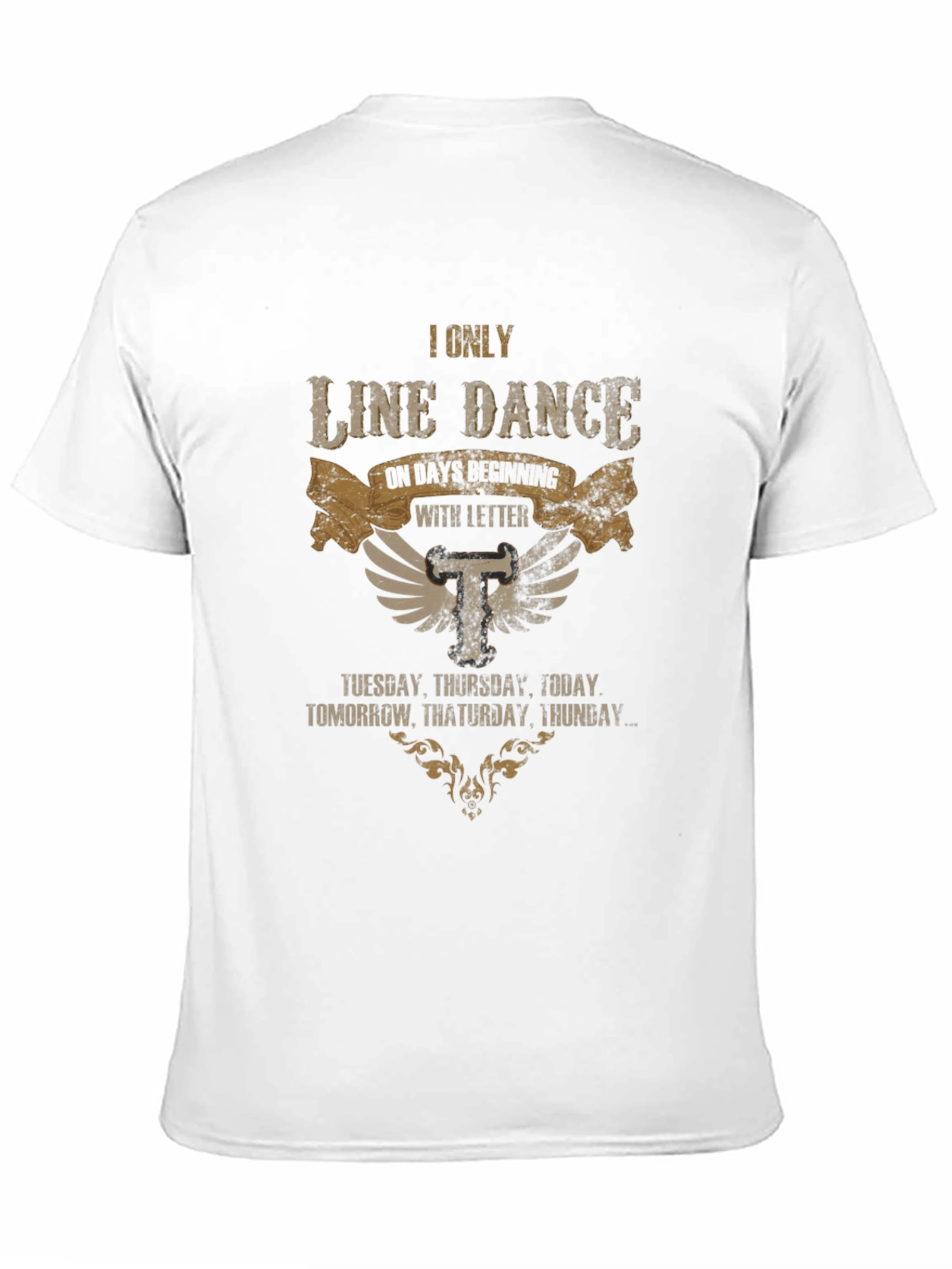 Line Dance T-Shirt - Days Starting with T