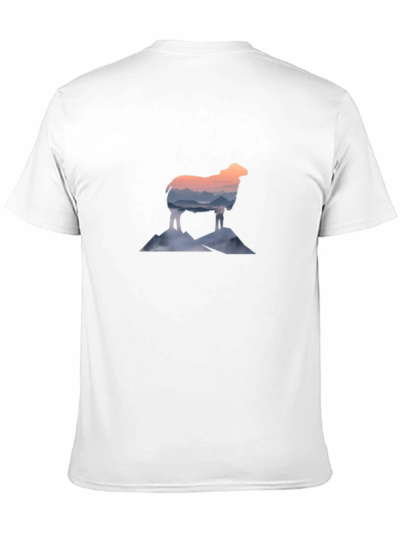 Mountain Sheep Graphic Tee - Stylish Black T-Shirt
