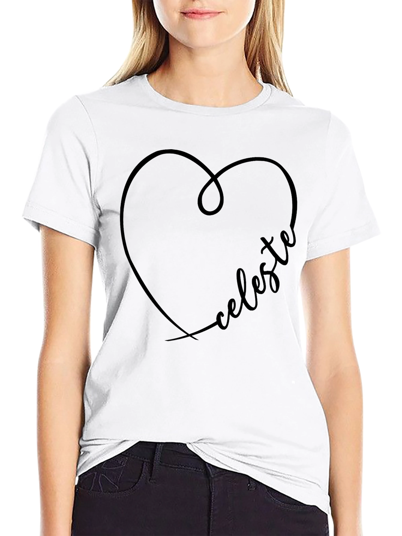 Celeste Heart T-Shirt - Stylish Casual Tee