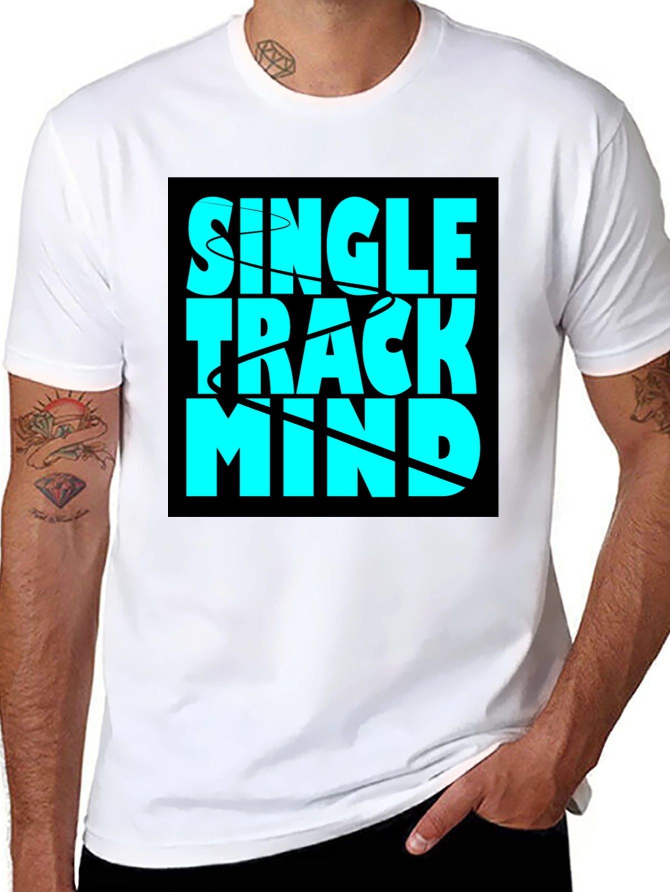 Single Track Mind Graphic T-Shirt