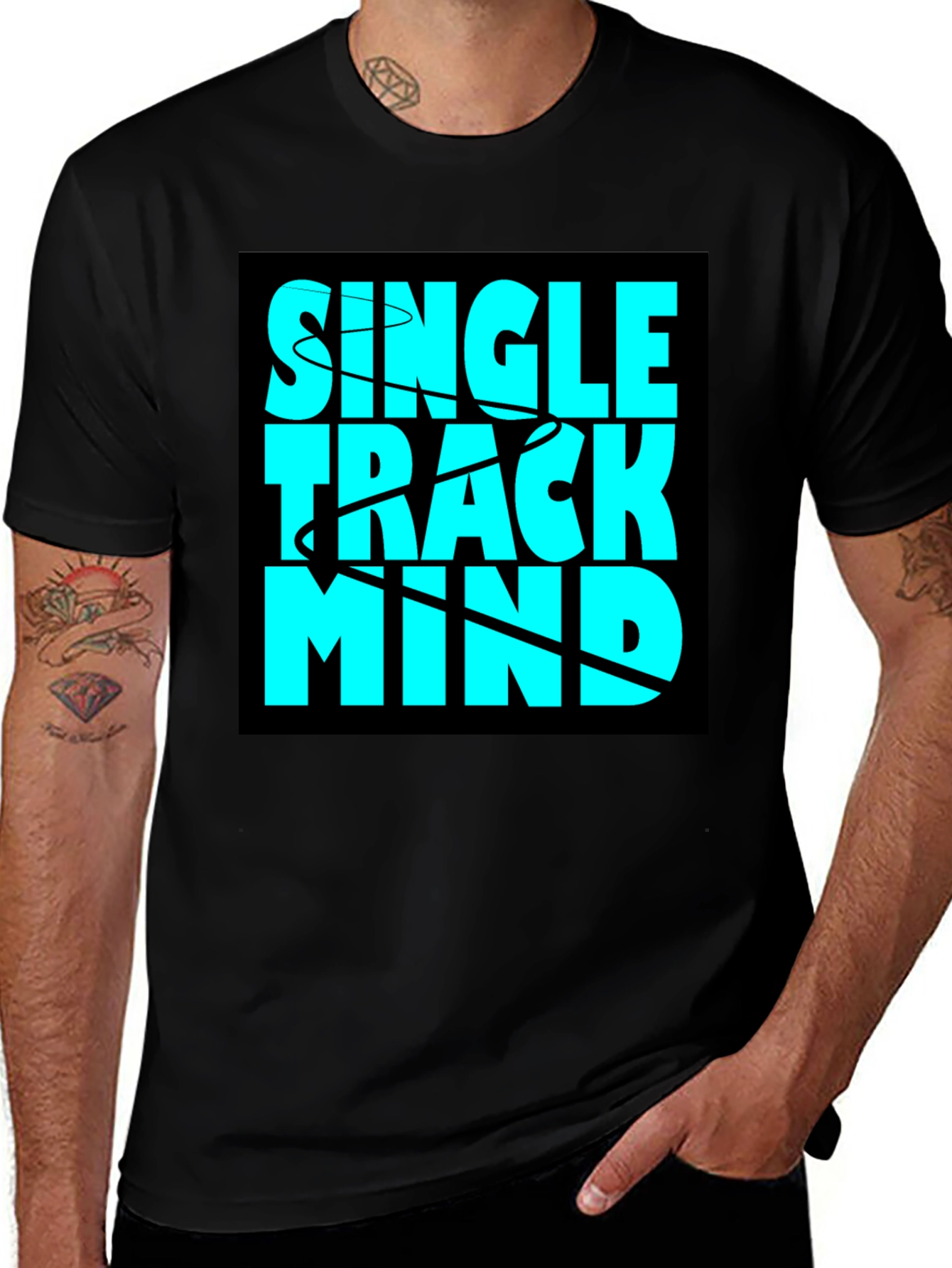 Single Track Mind Graphic T-Shirt