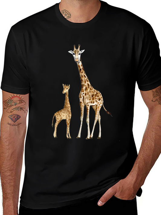 Giraffe Graphic Tee - Stylish Animal Print Shirt