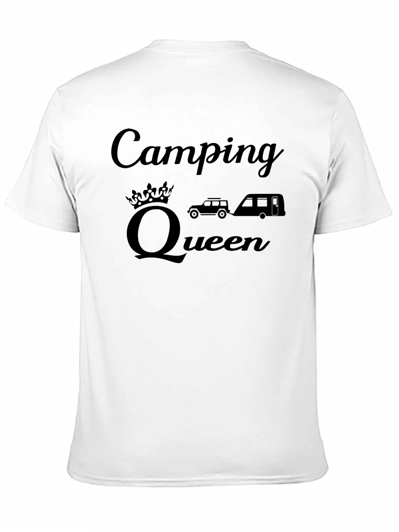 Camping Queen Black T-Shirt