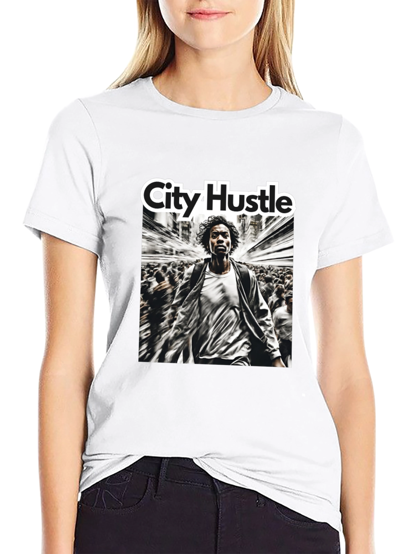 City Hustle Graphic Print T-Shirt