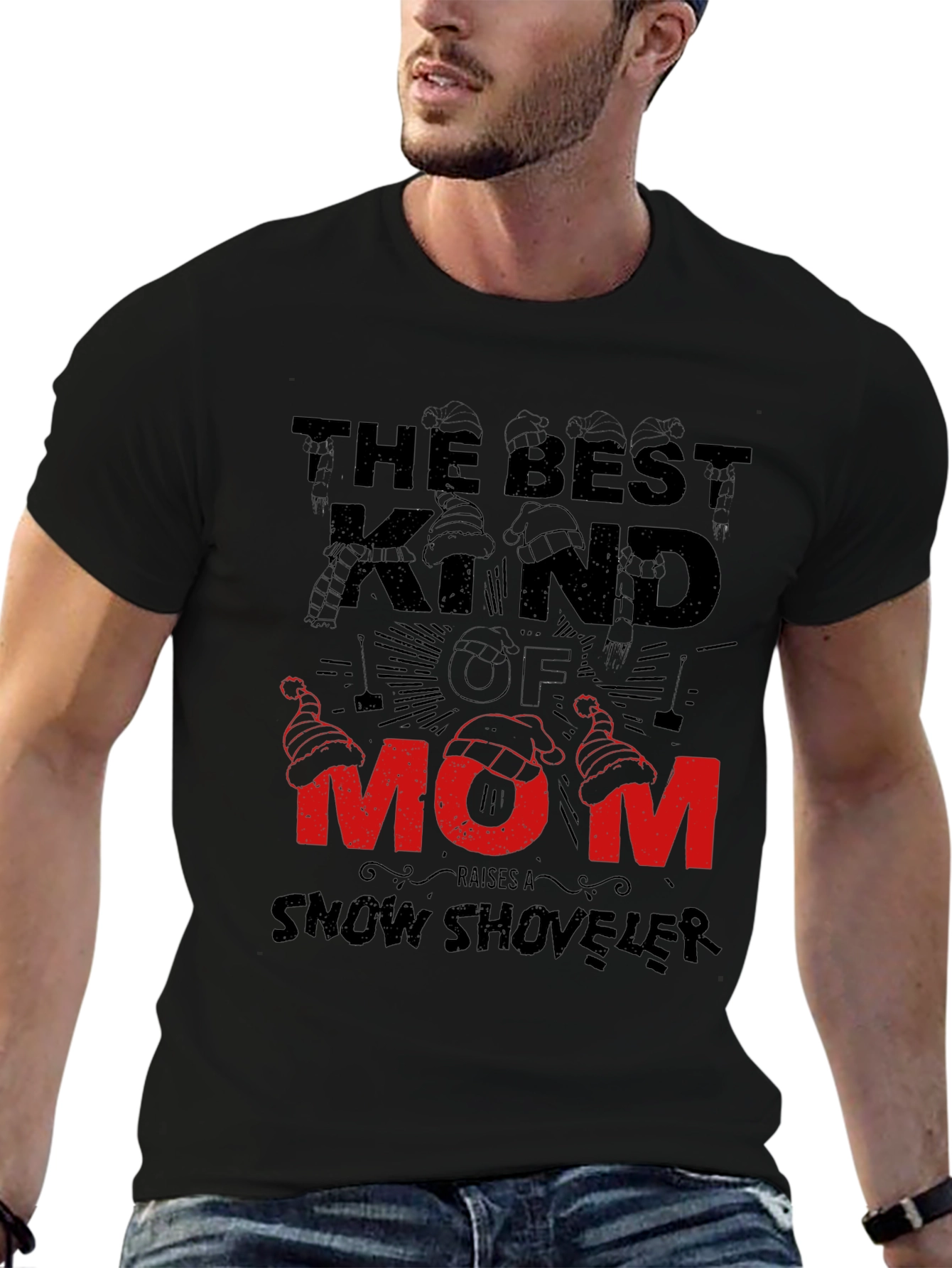 Best Kind of Mom Snow Shoveler Graphic T-Shirt