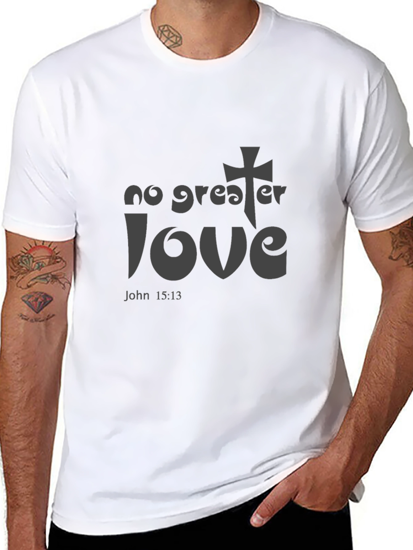 Faithful Tee: No Greater Love Graphic T-Shirt