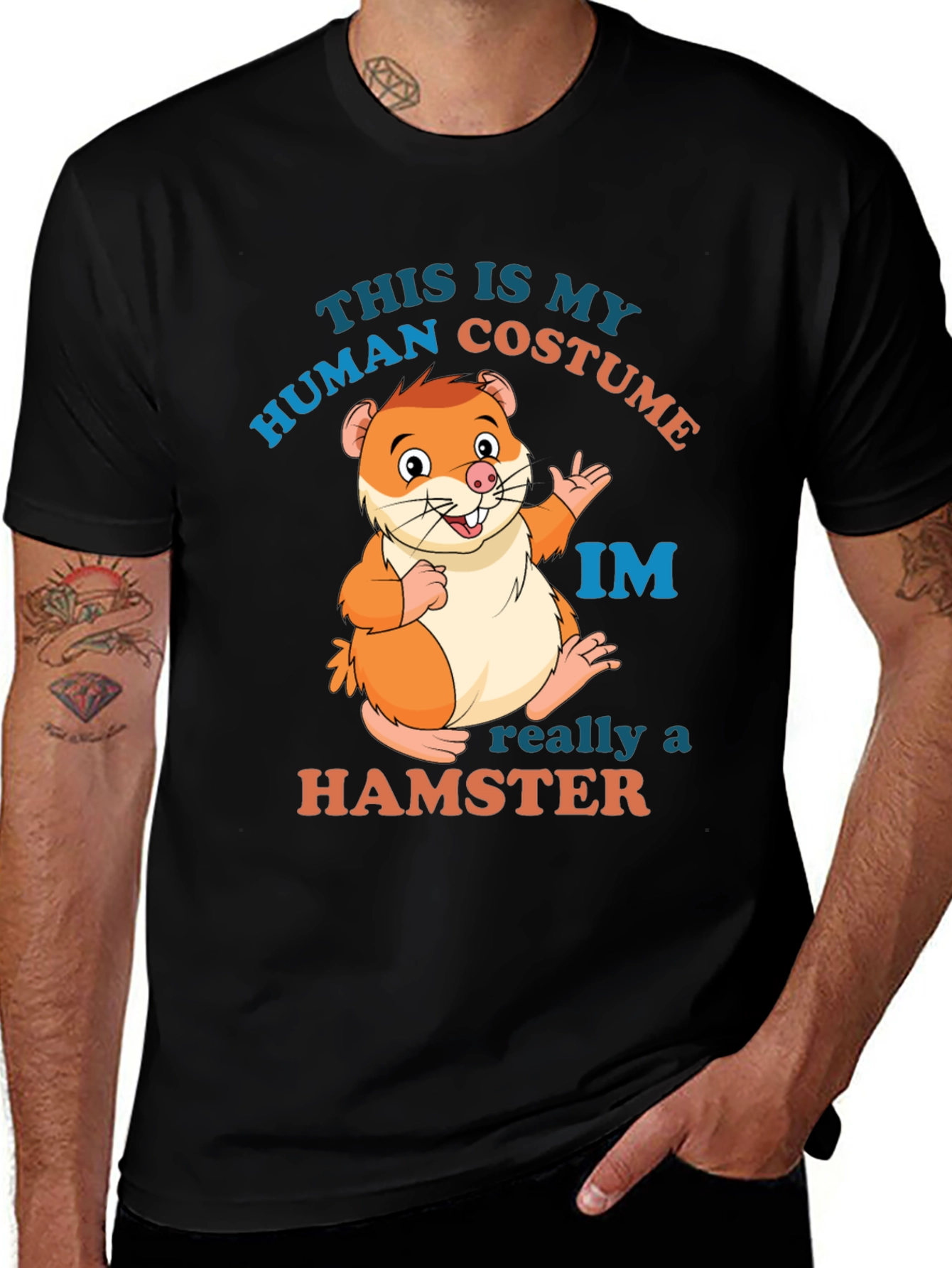 Hamster Costume T-Shirt: Funny Animal Graphic Tee