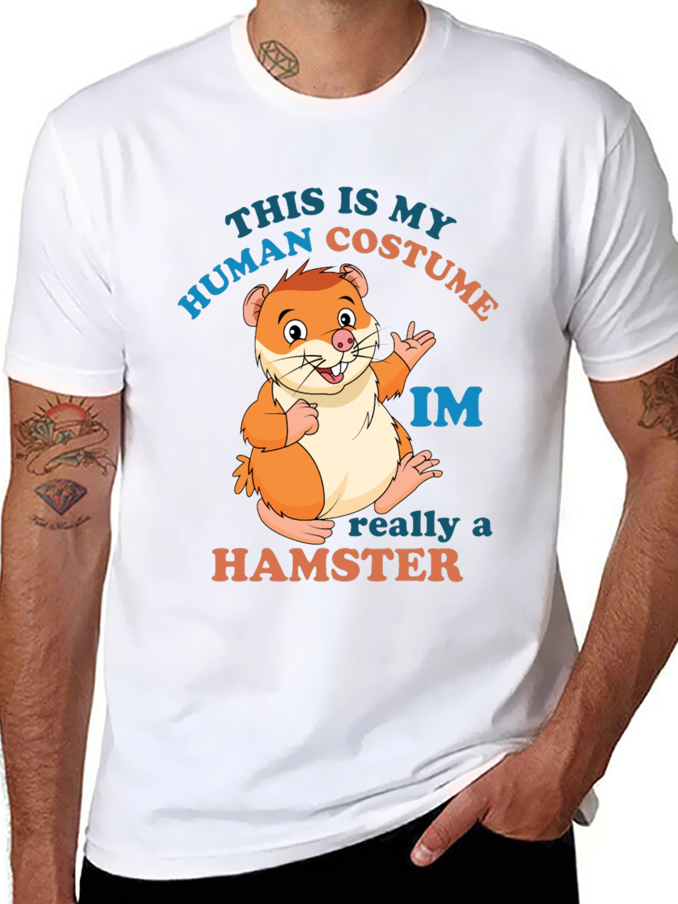 Hamster Costume T-Shirt: Funny Animal Graphic Tee