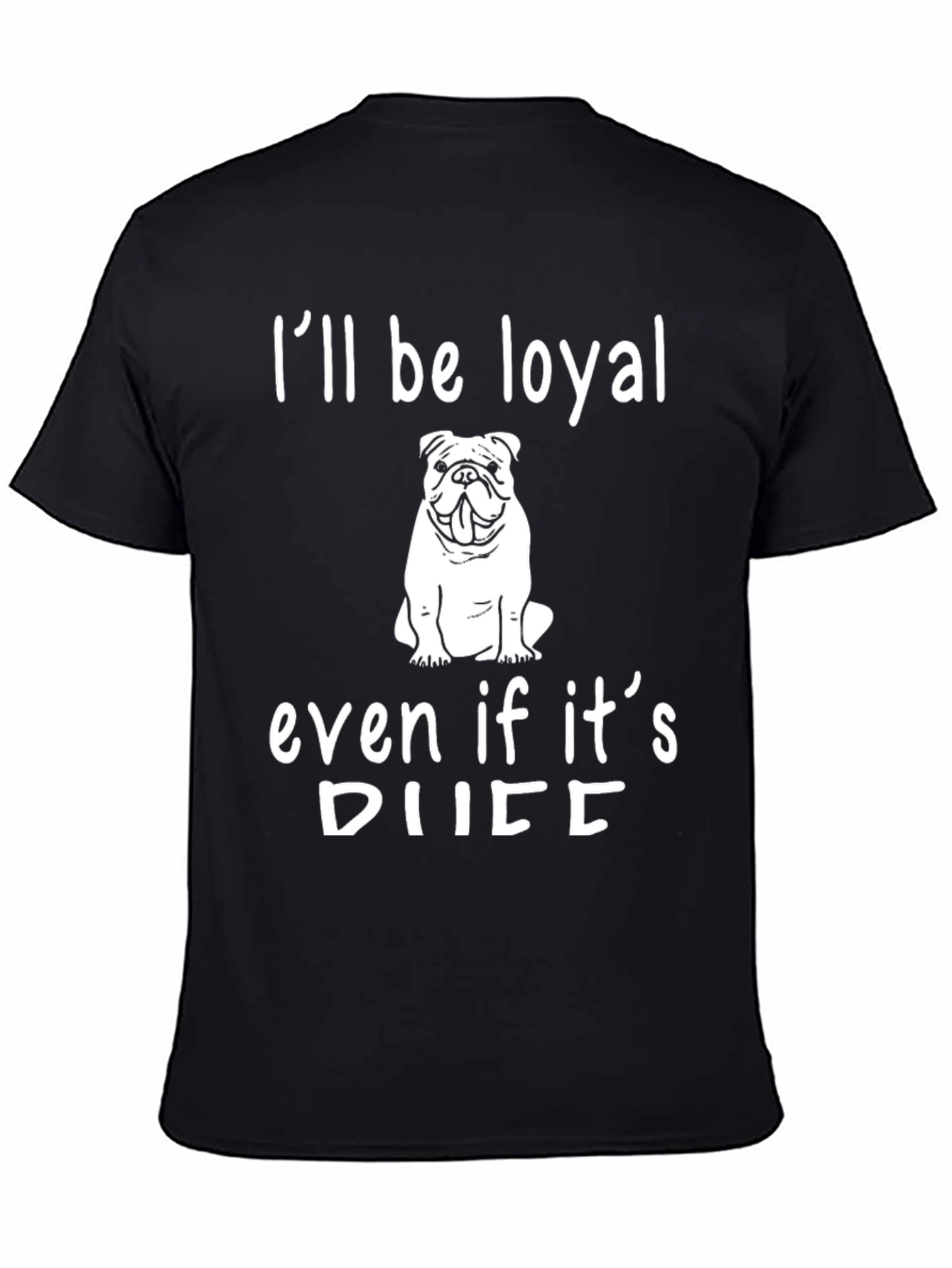 Loyal Bulldog Graphic Tee - Mens Black T-Shirt