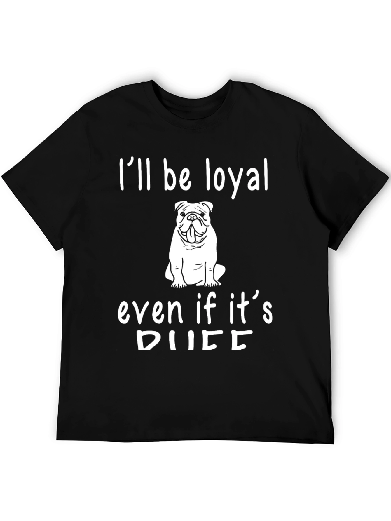 Loyal Bulldog Graphic Tee - Mens Black T-Shirt