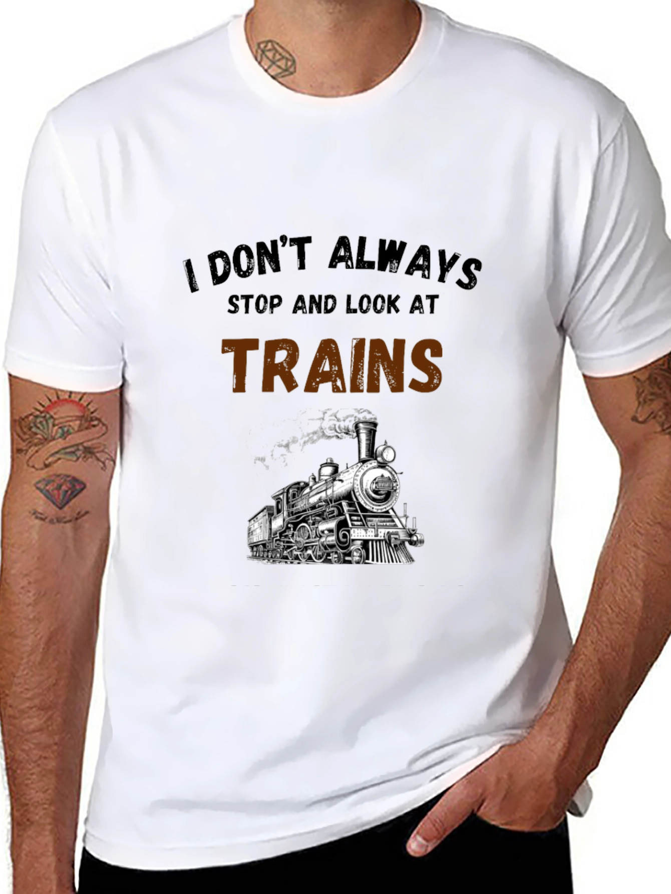 Train Enthusiast Graphic T-Shirt