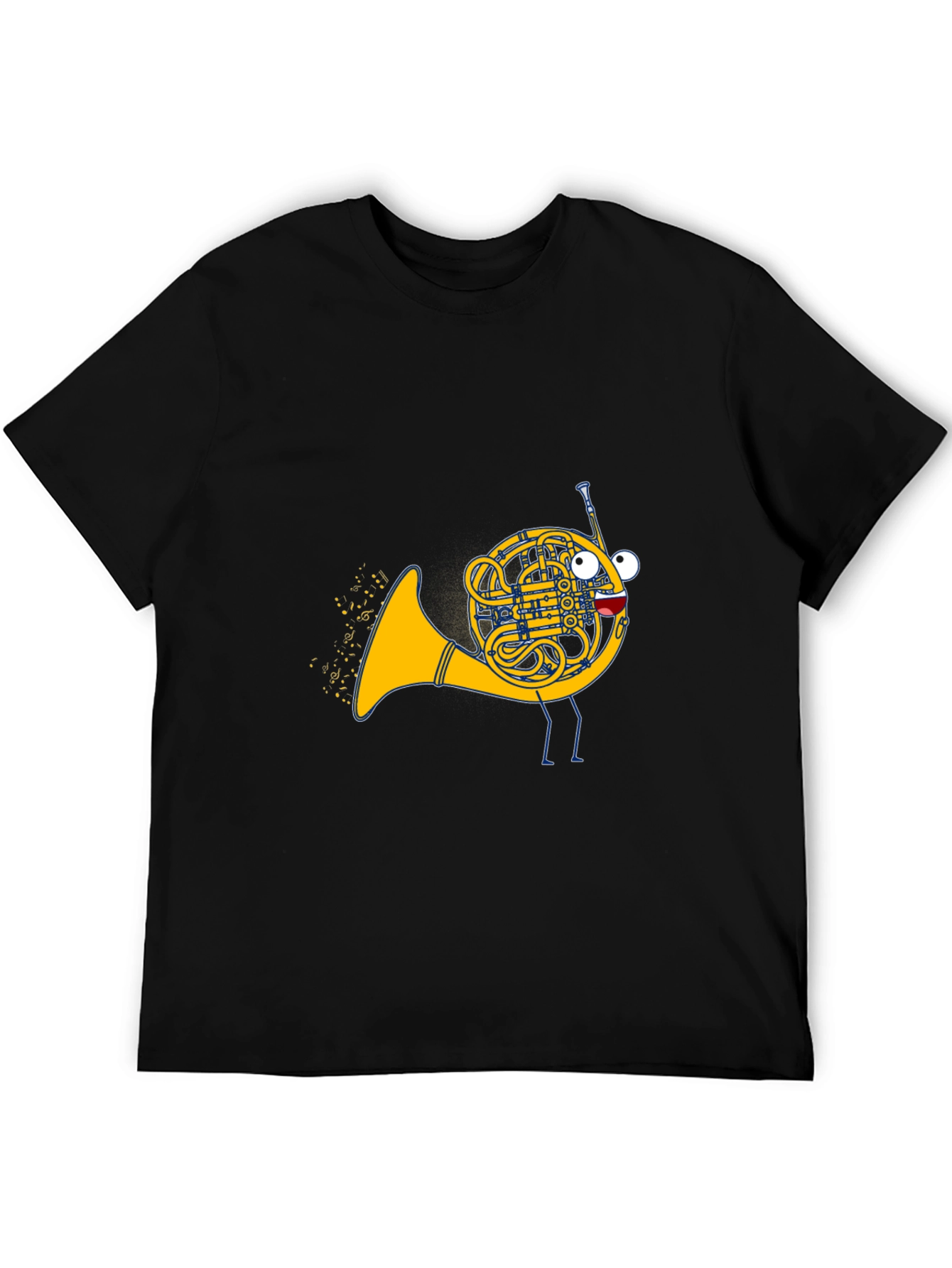 Musical French Horn Cartoon T-Shirt