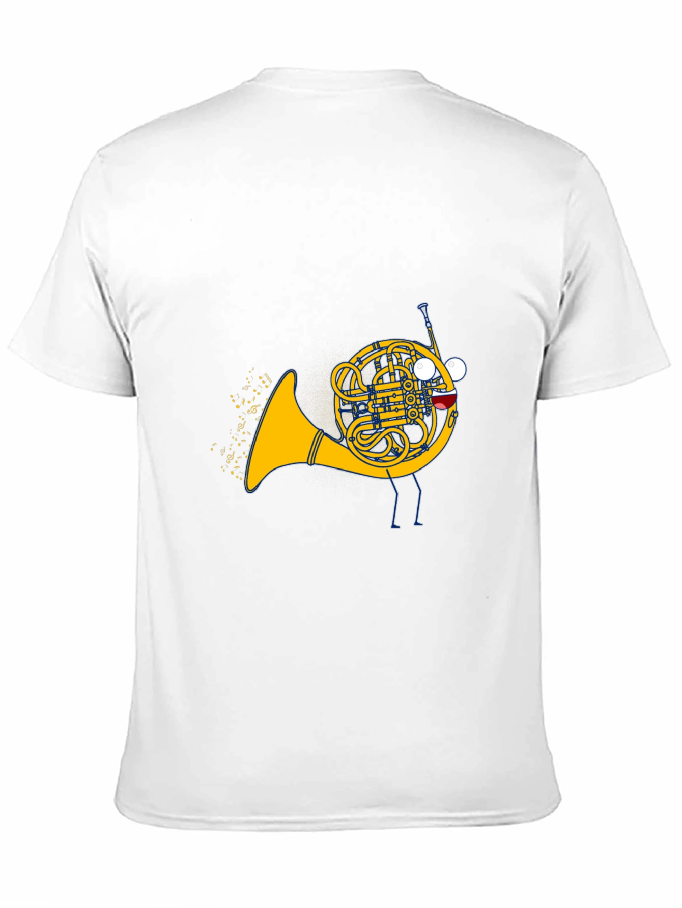 Musical French Horn Cartoon T-Shirt