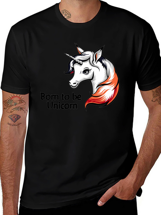 Born to be Unicorn Black T-Shirt