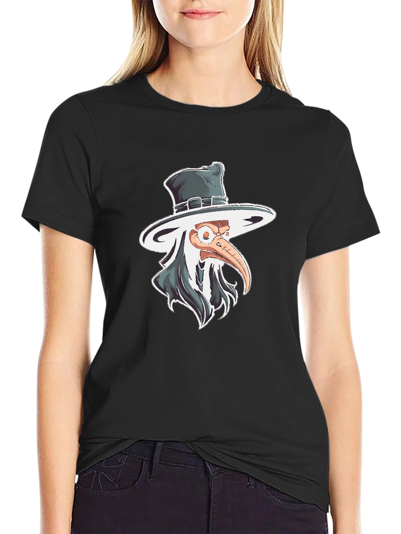 Plague Doctor Graphic Tee - Quirky Style