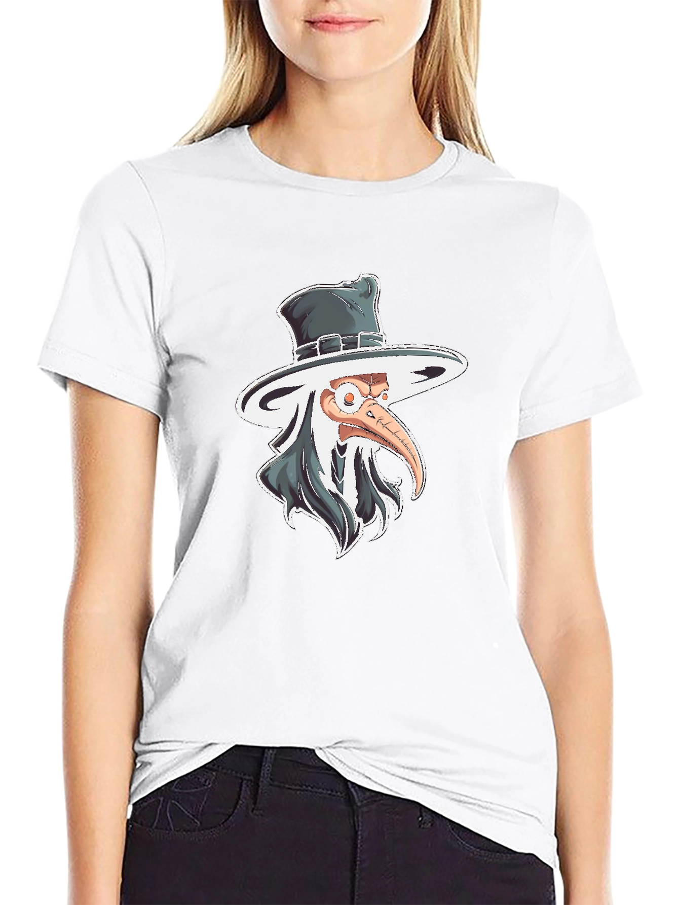 Plague Doctor Graphic Tee - Quirky Style