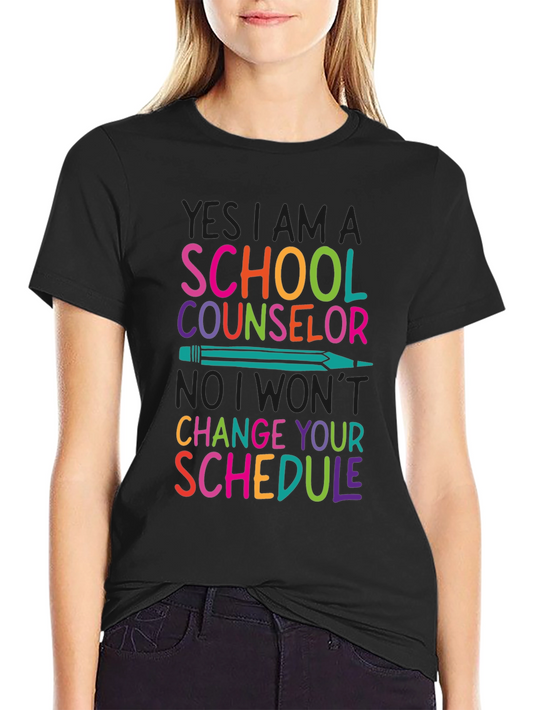 School Counselor T-Shirt - Colorful and Fun Design